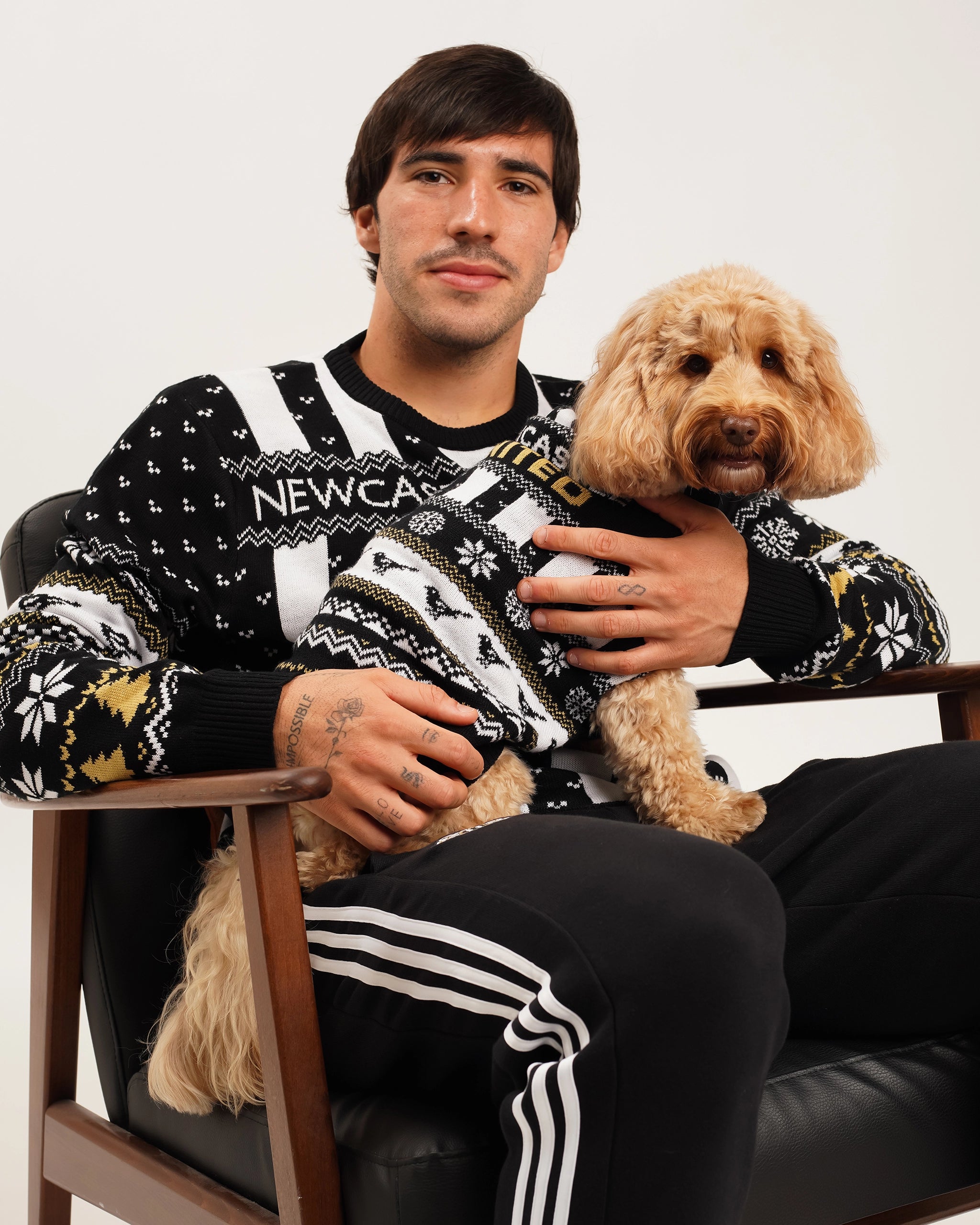 Newcastle United Dogs Christmas Jumper