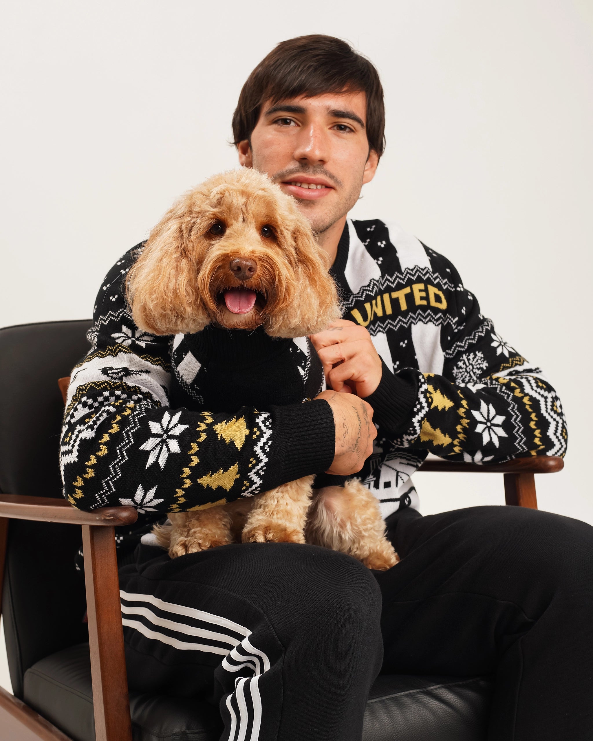 Newcastle United Dogs Christmas Jumper