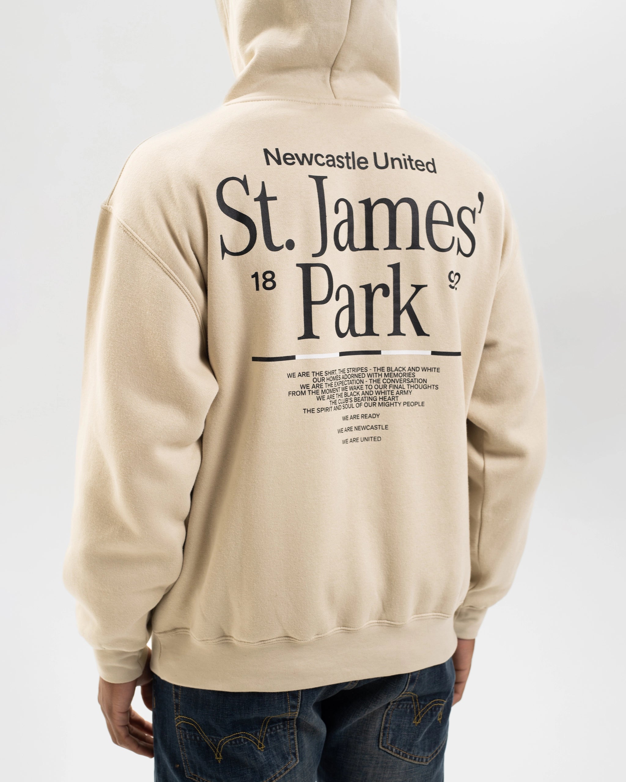 Newcastle United St. James' Park Stone Graphic Hoodie