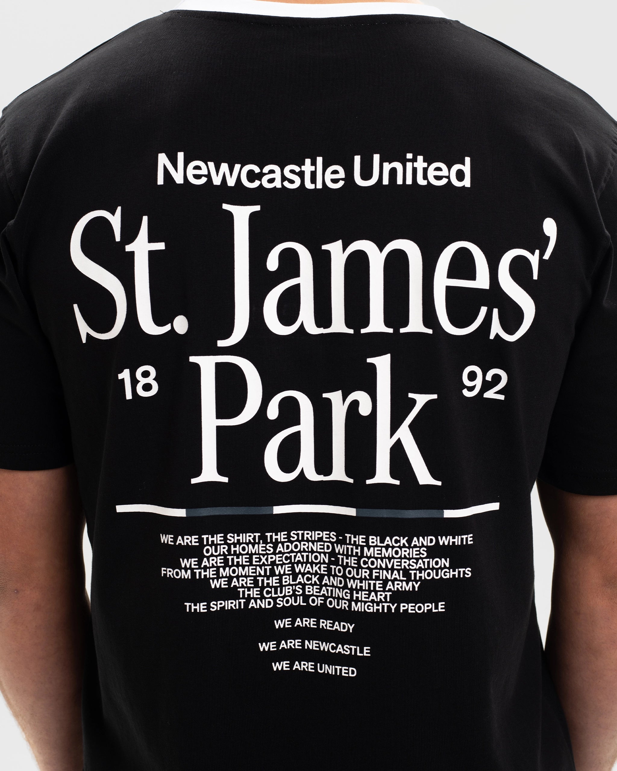 Newcastle United St. James' Park Black Graphic T-Shirt