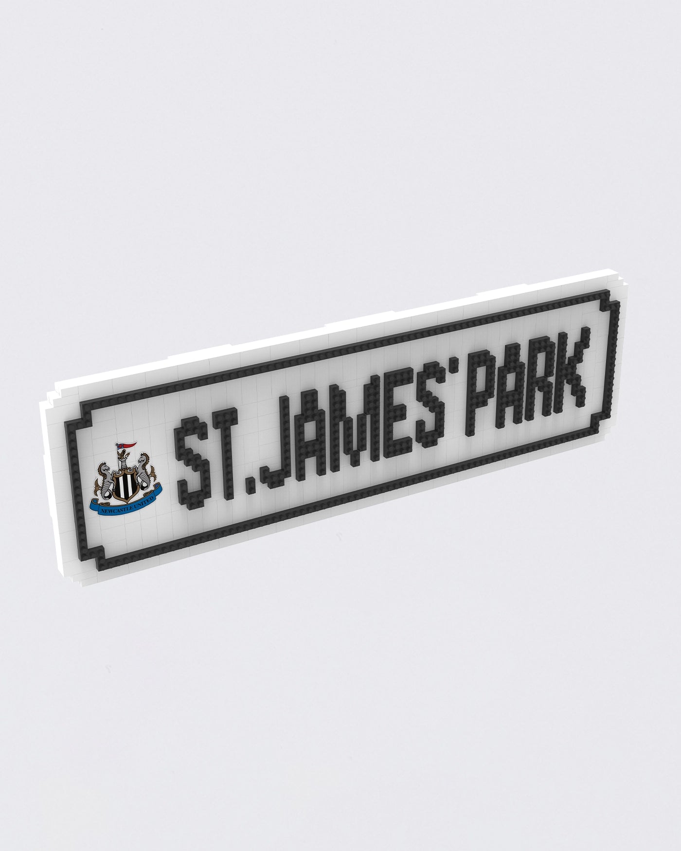 Newcastle United BRXLZ 3D Street Sign
