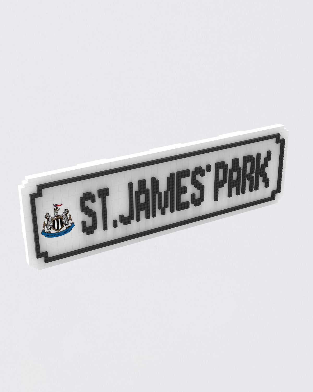 Newcastle United BRXLZ 3D Street Sign