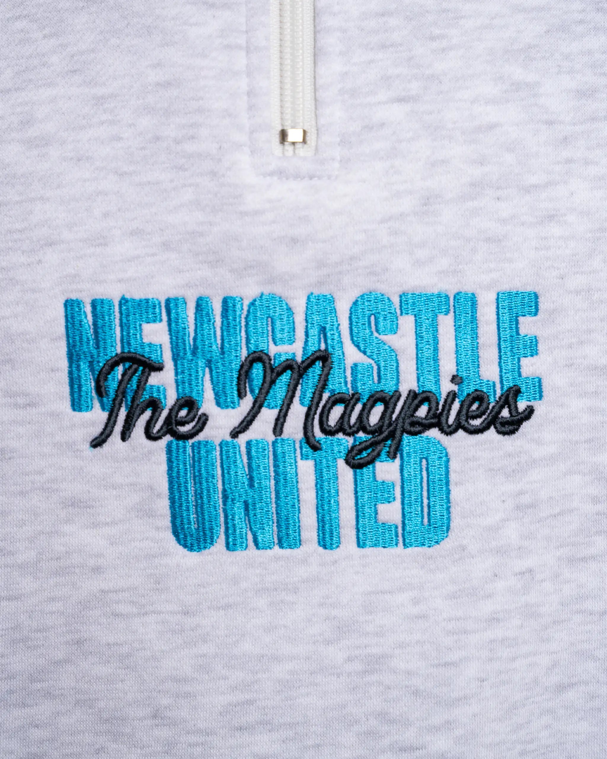 Newcastle United Men's Grey Magpies Quarter Zip
