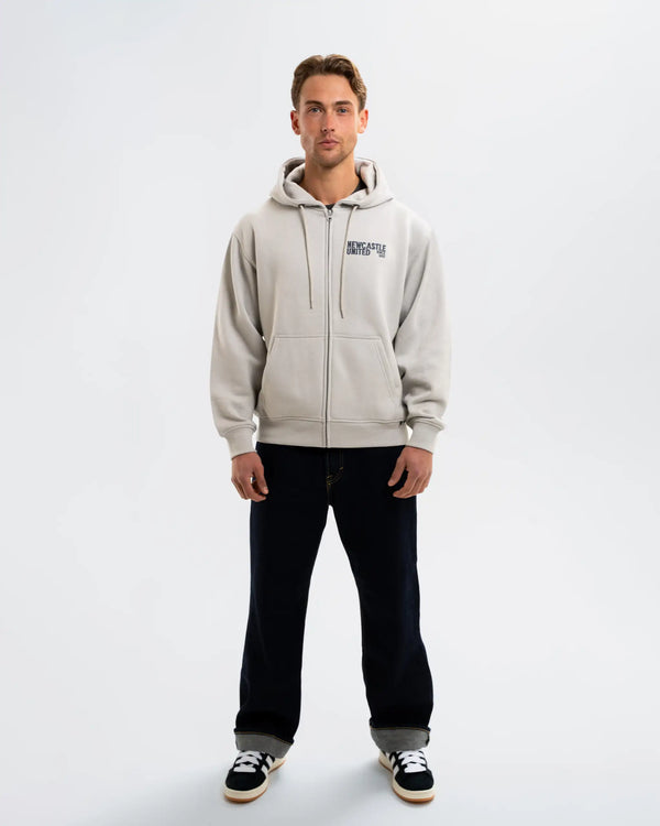 Newcastle United Men's Grey Magpies Zip Up Hoodie