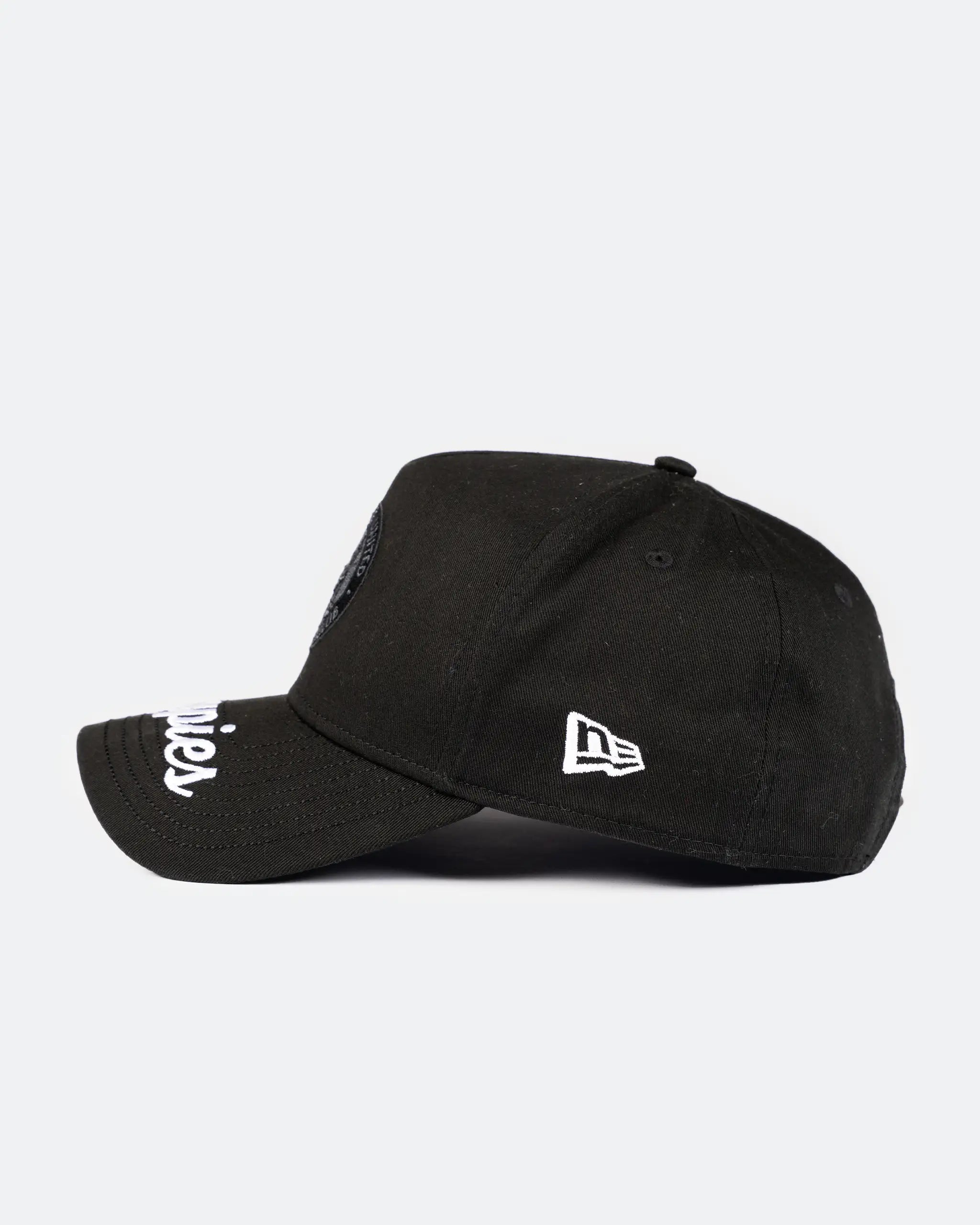 Newcastle United New Era Script Visor Black 9FORTY Adjustable Cap
