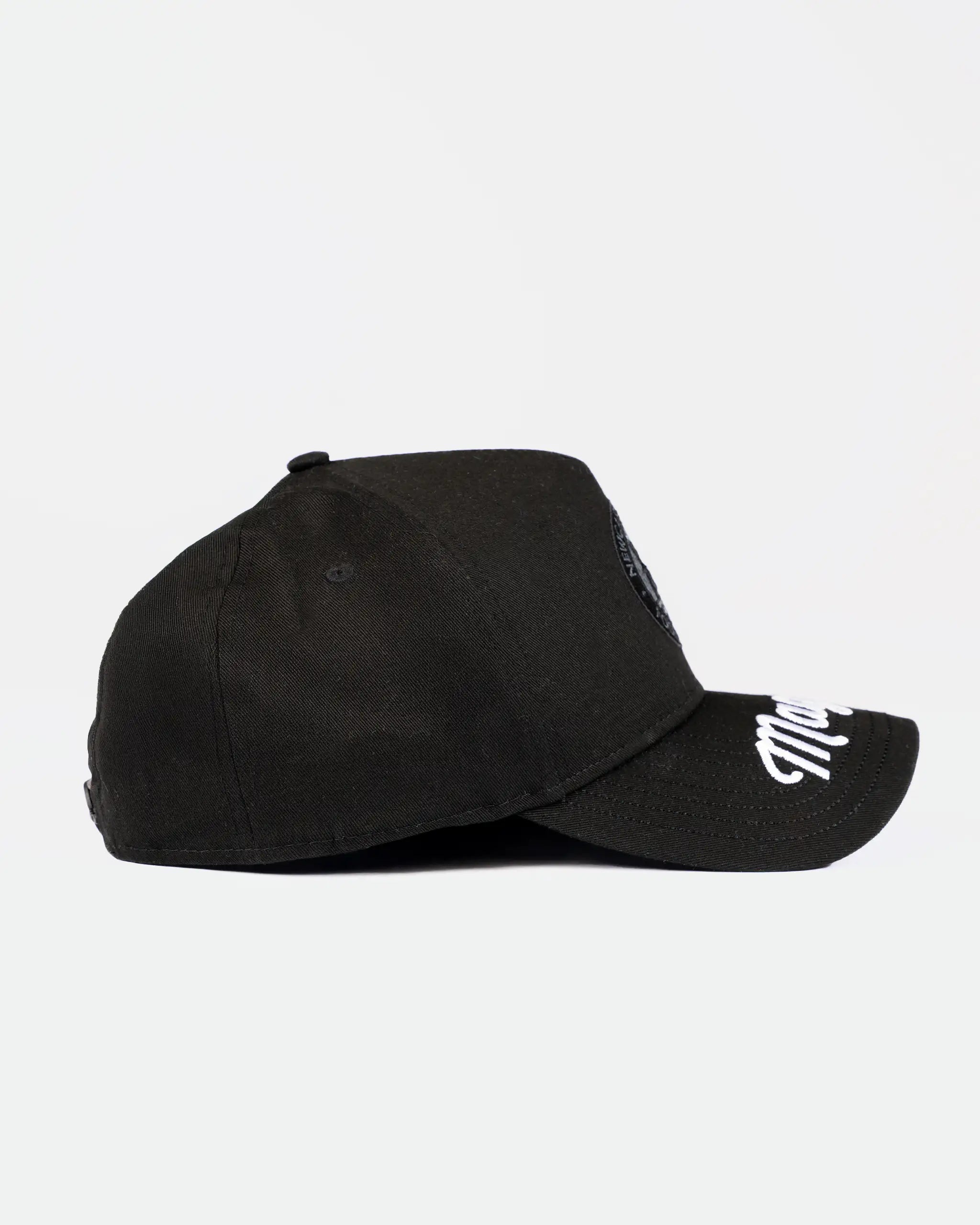 Newcastle United New Era Script Visor Black 9FORTY Adjustable Cap