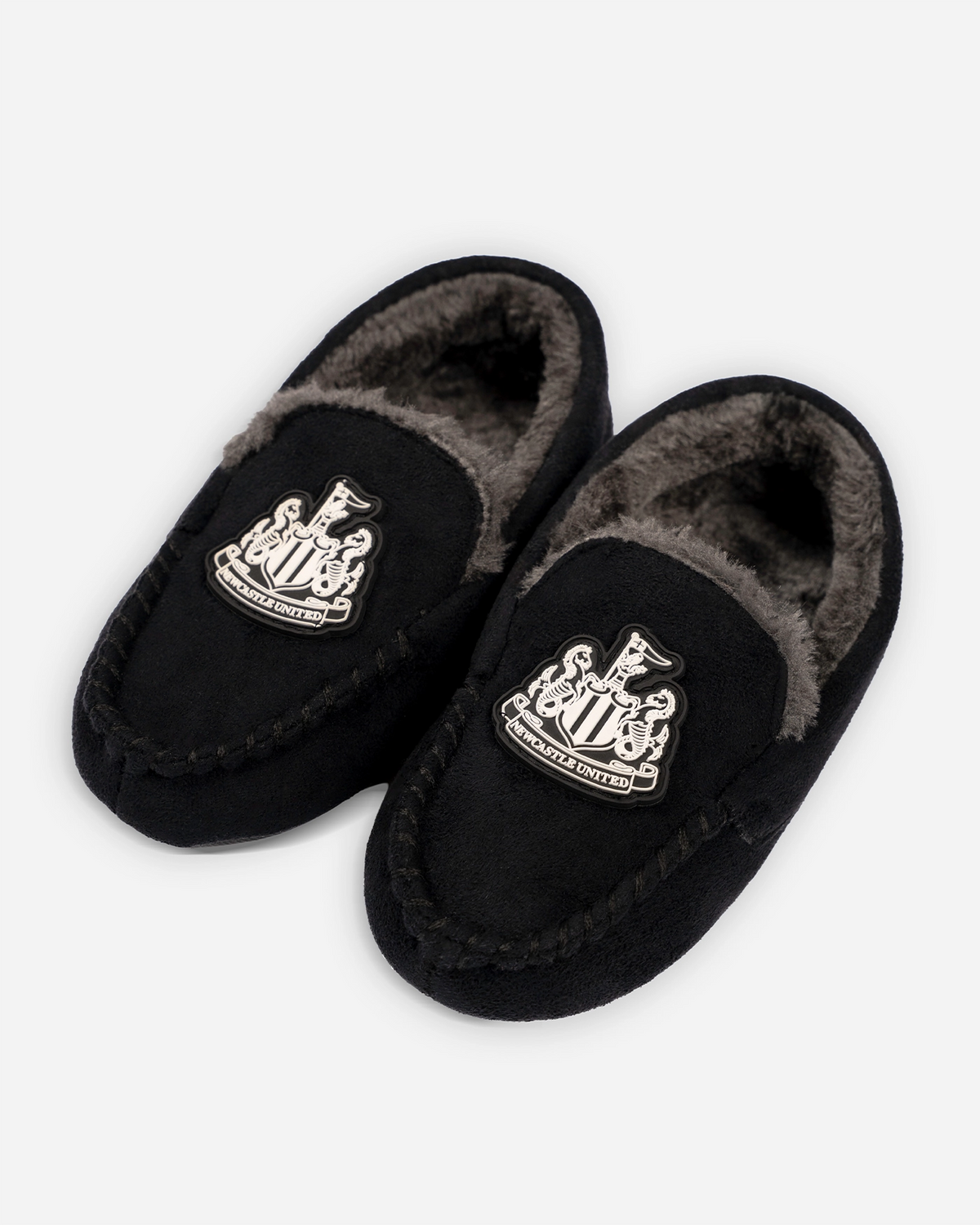 Newcastle United Youth's Black Moccasin Slippers