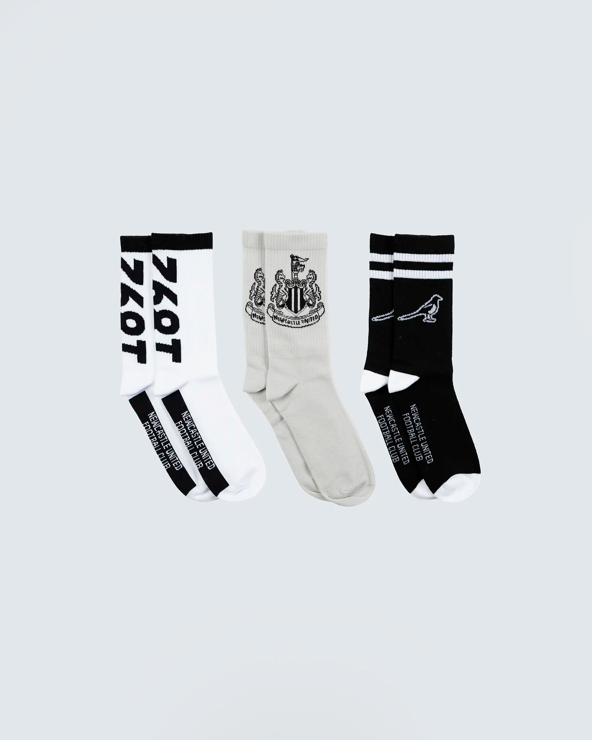 Newcastle United 3 Pack Socks