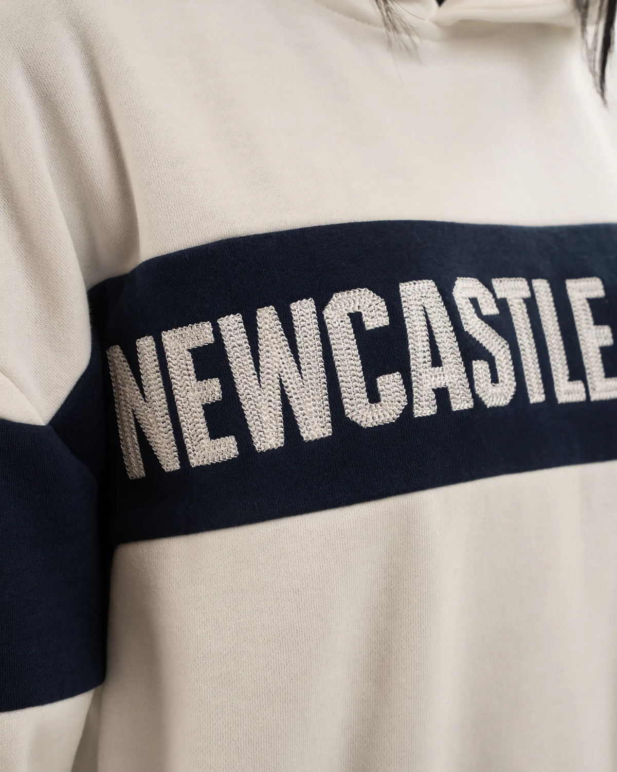 Newcastle United Women's White & Navy Hoodie