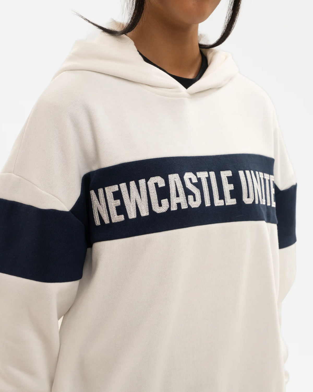 Newcastle United Women's White & Navy Hoodie