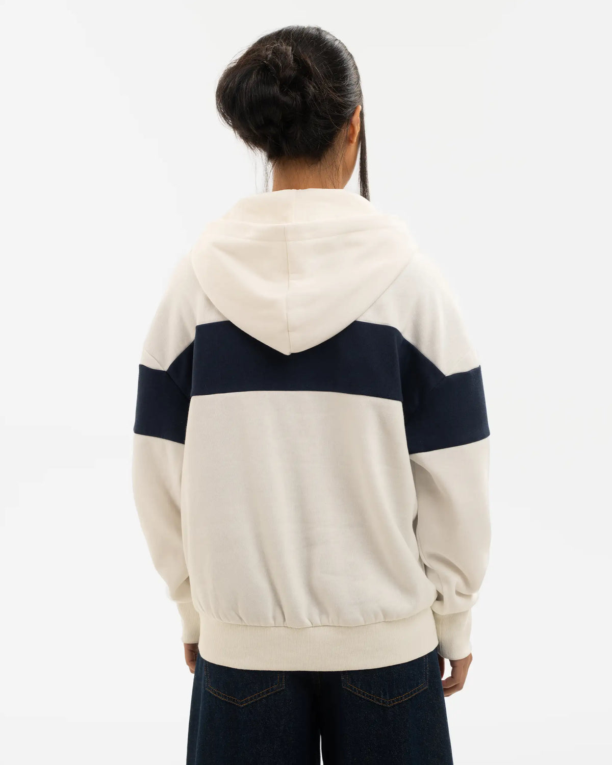 Newcastle United Women's White & Navy Hoodie