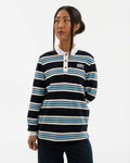 Newcastle United Women's Blue Striped Rugby Top