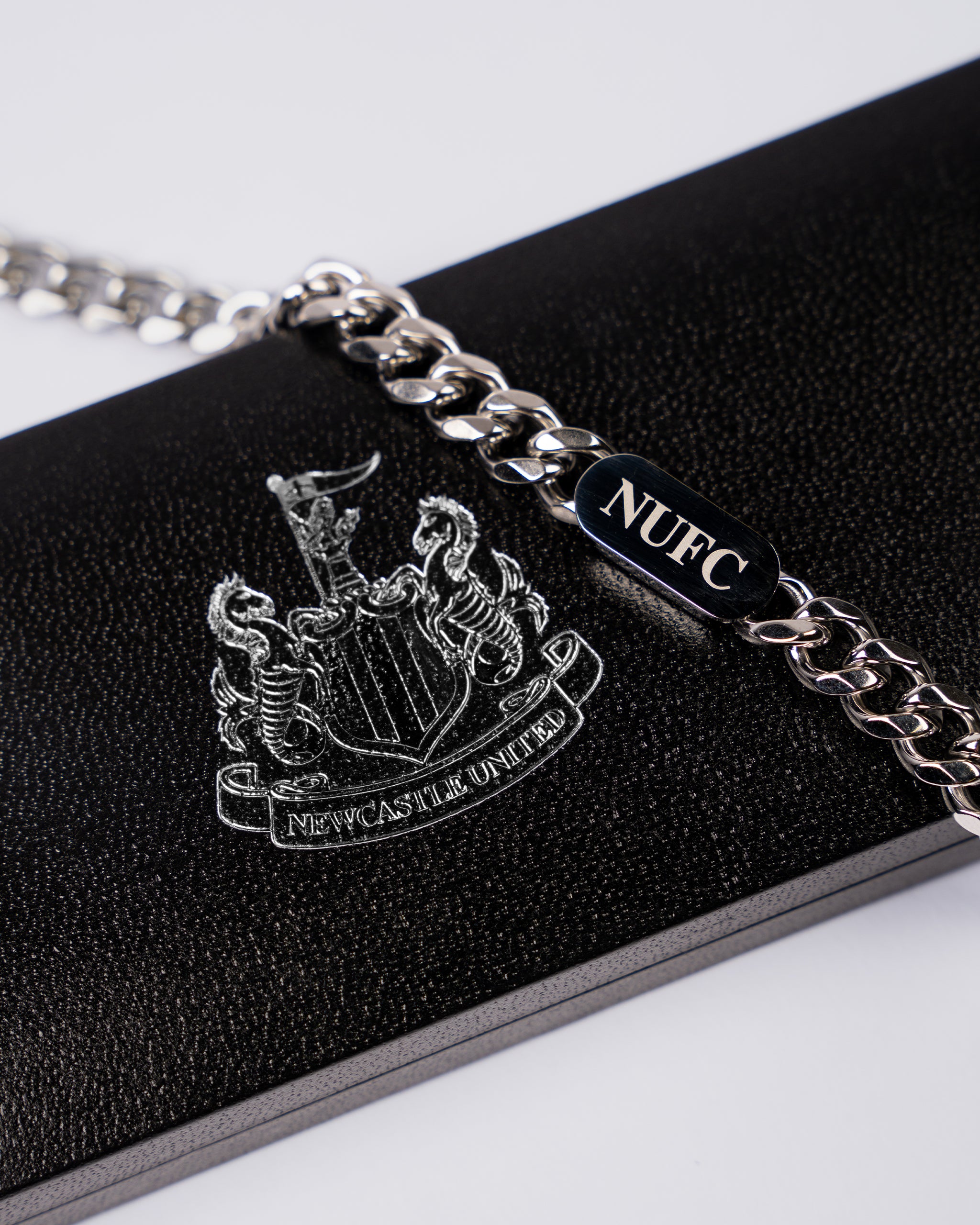 Newcastle United Stainless Steel Chunky NUFC Bracelet