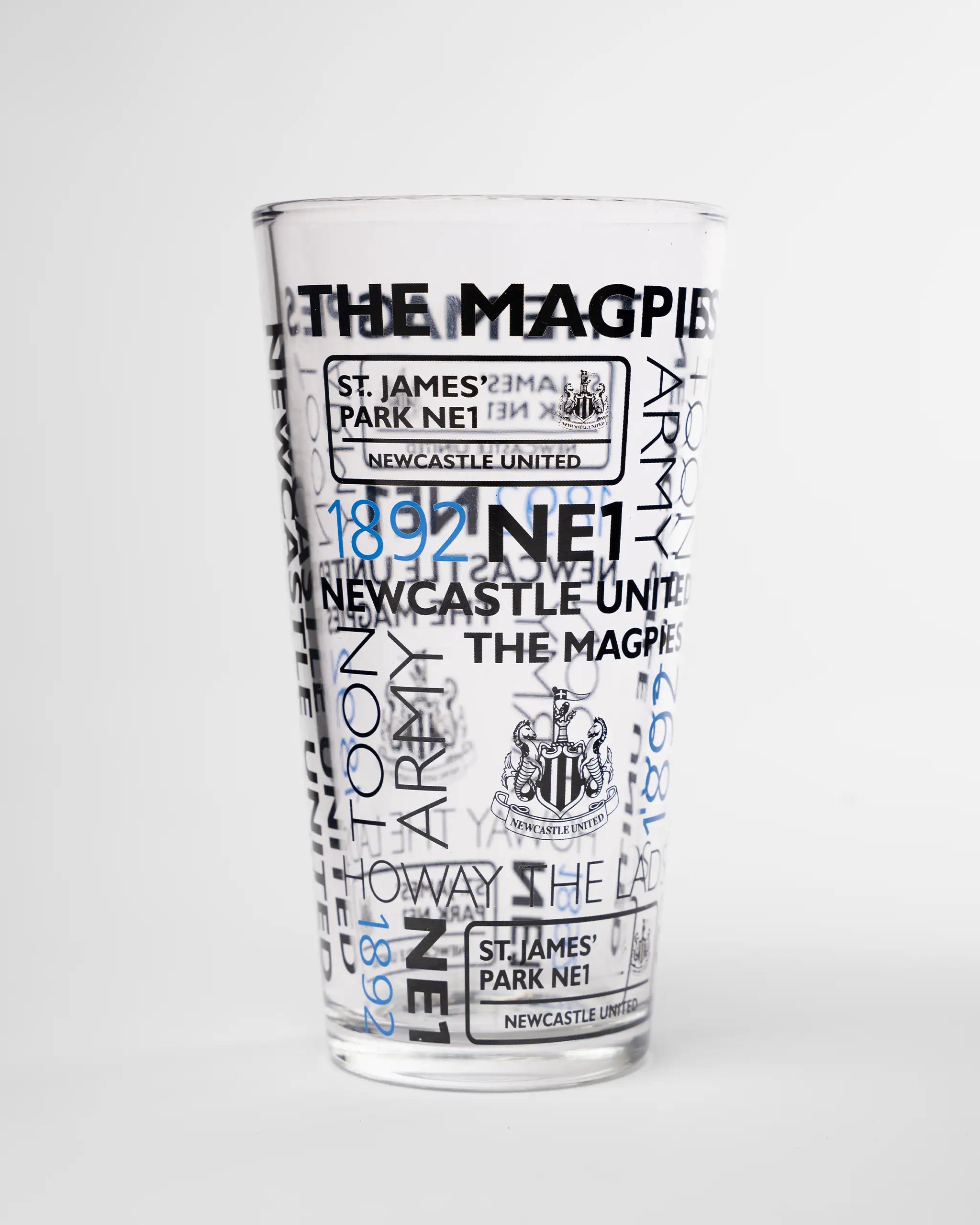 Newcastle United Toon Army Pint Glass