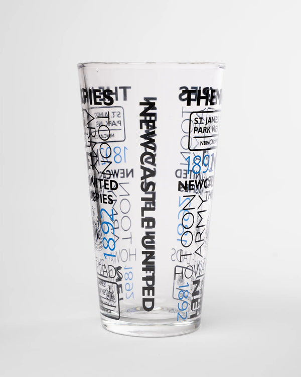 Newcastle United Toon Army Pint Glass