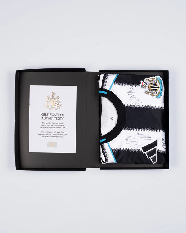 Newcastle United 25/26 Boxed Signed Home Shirt - Full Squad