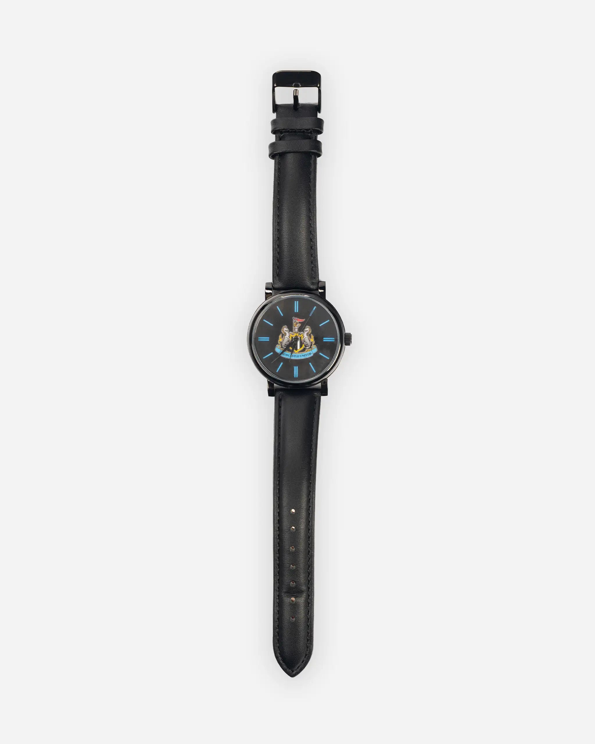 Newcastle United Black Leather Watch