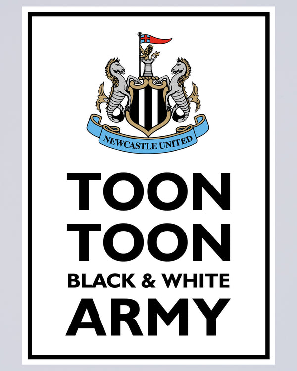 Newcastle United Toon Army Poster