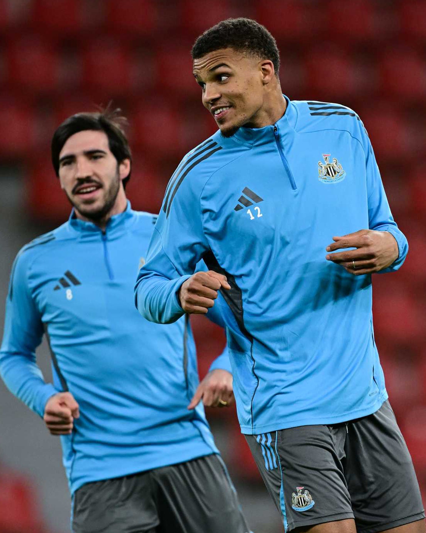 Newcastle United adidas 25/26 Players Range Blue 1/4 Zip Top