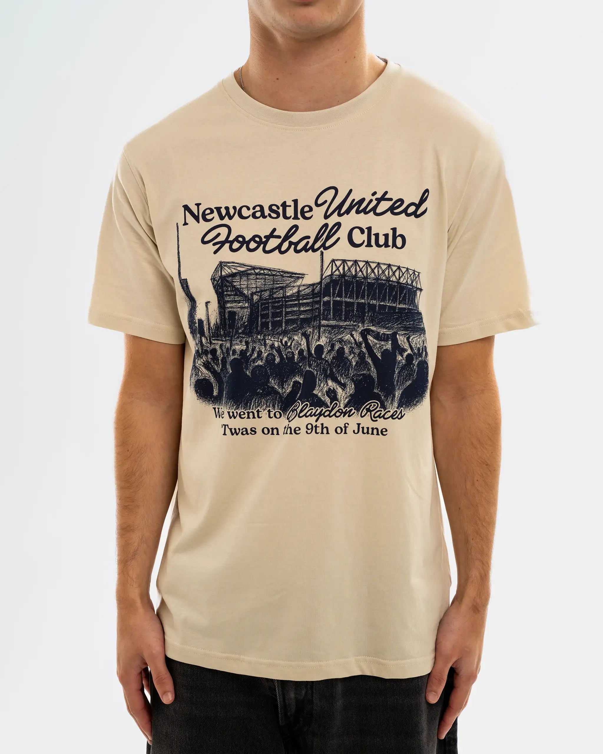Newcastle United Men's Blaydon Races Sand T-Shirt