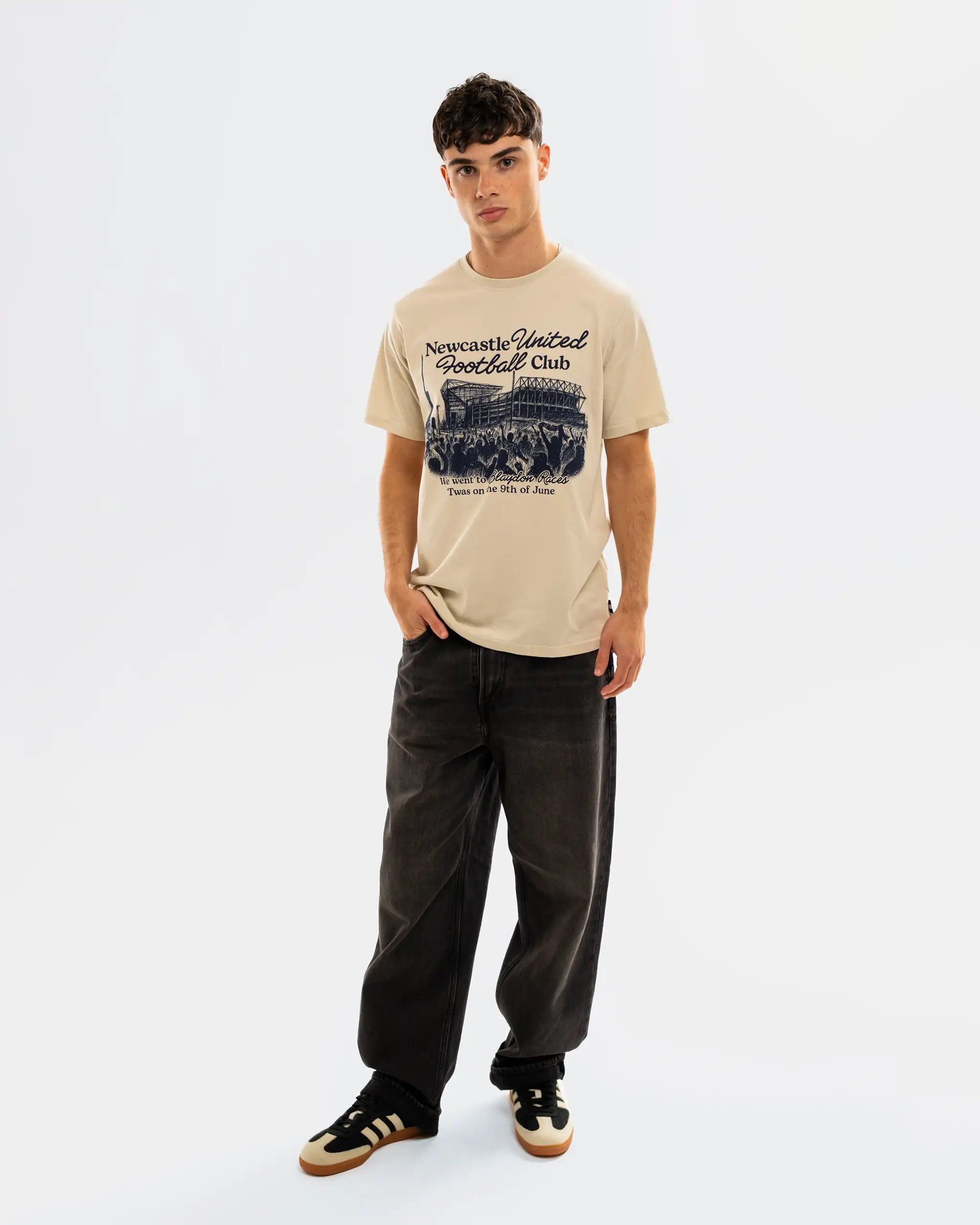 Newcastle United Men's Blaydon Races Sand T-Shirt