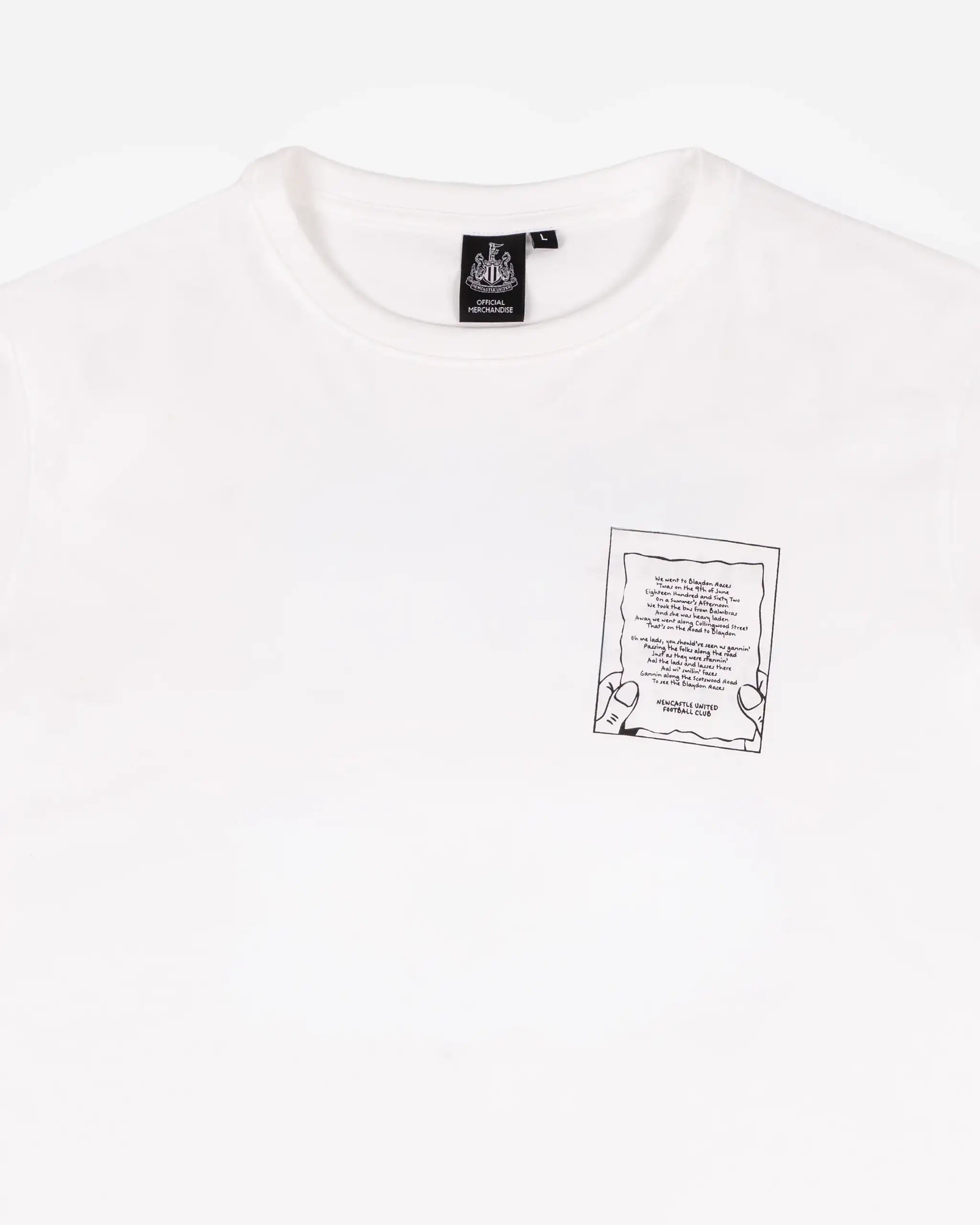 Newcastle United Men's Blaydon Races White T-Shirt
