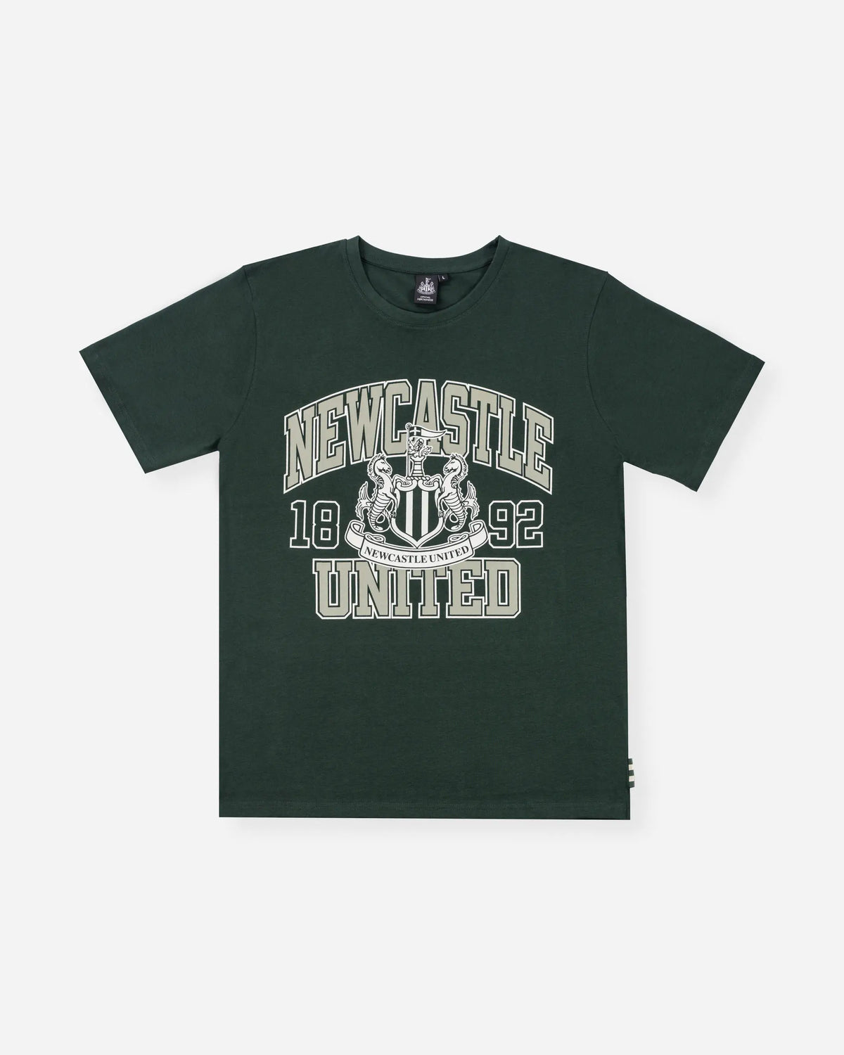 Newcastle United Men's Forest Green Graphic Crest T-Shirt
