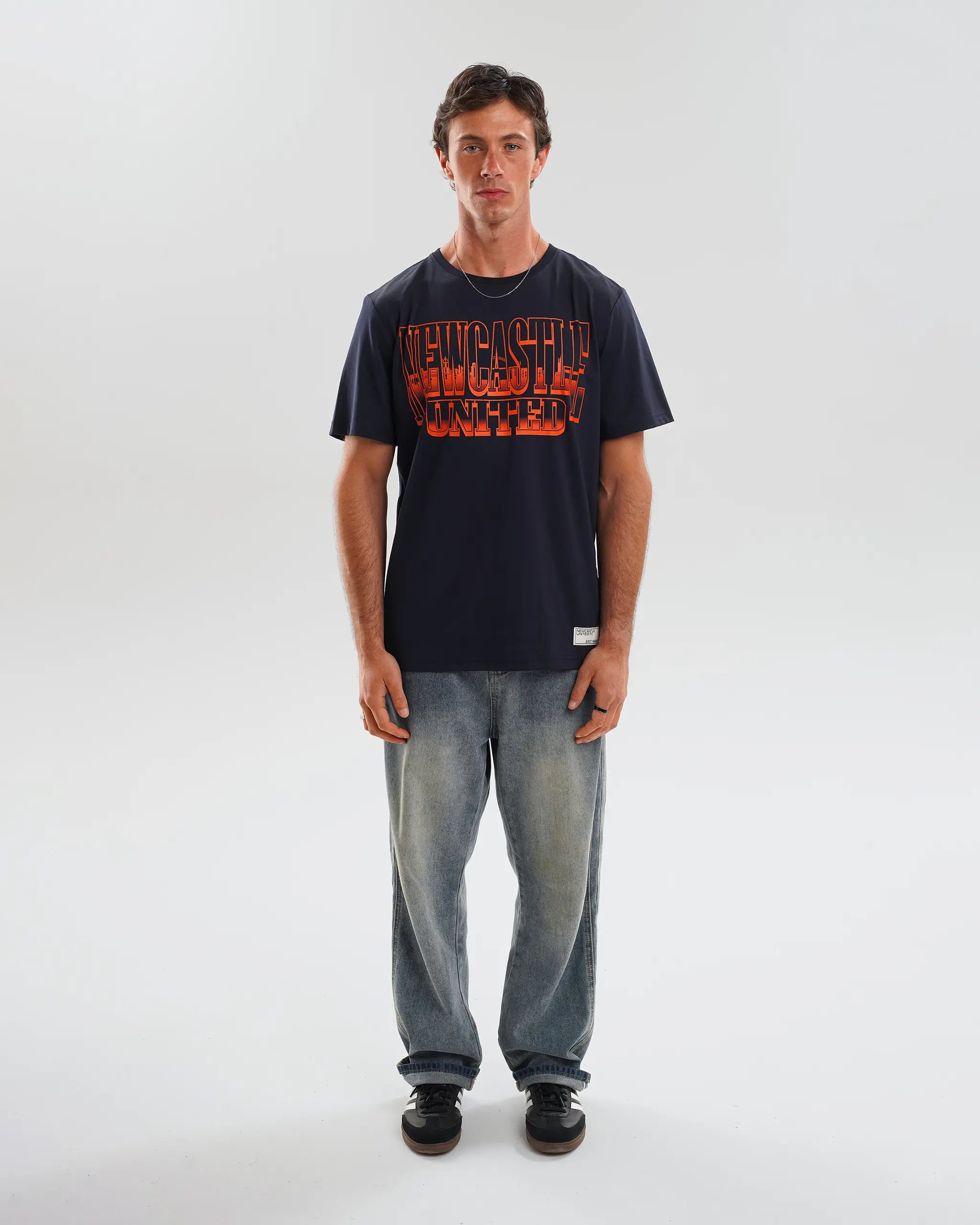 Newcastle United Navy Graphic T-Shirt