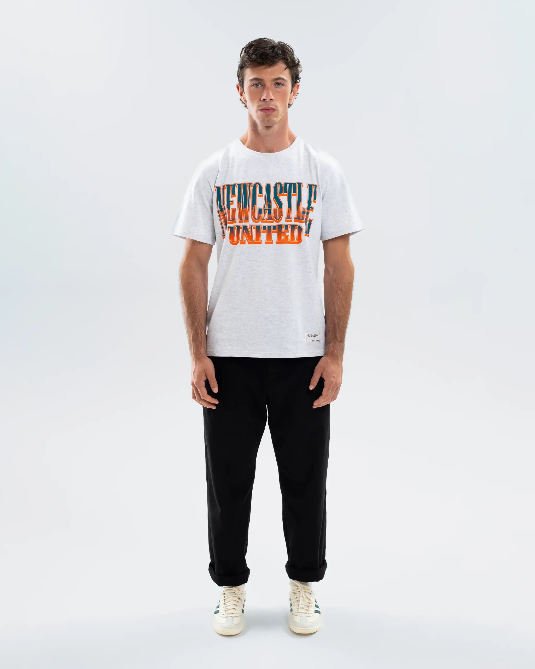 Newcastle United Grey Graphic T-Shirt