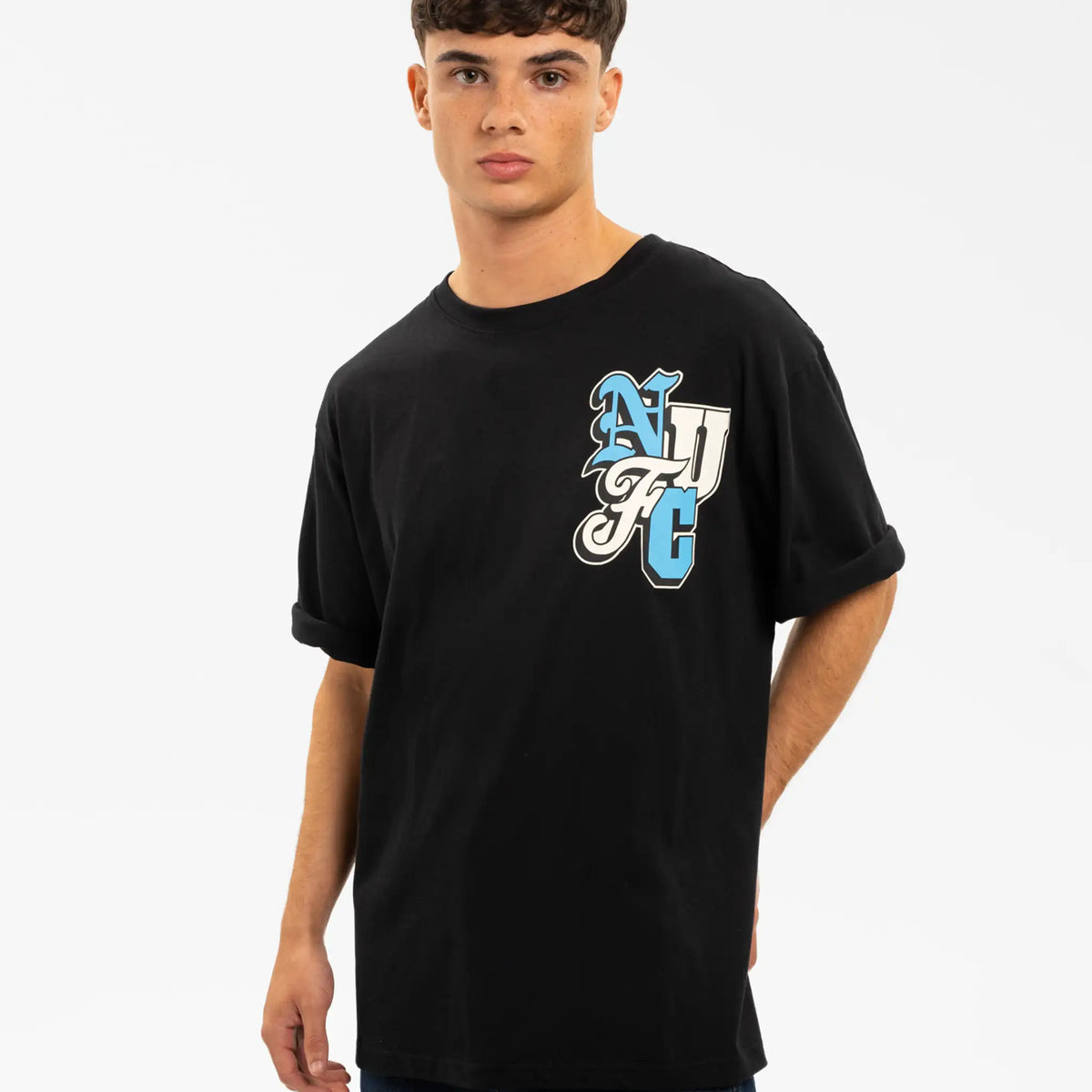 Newcastle United Men's Black NUFC Graphic T-Shirt