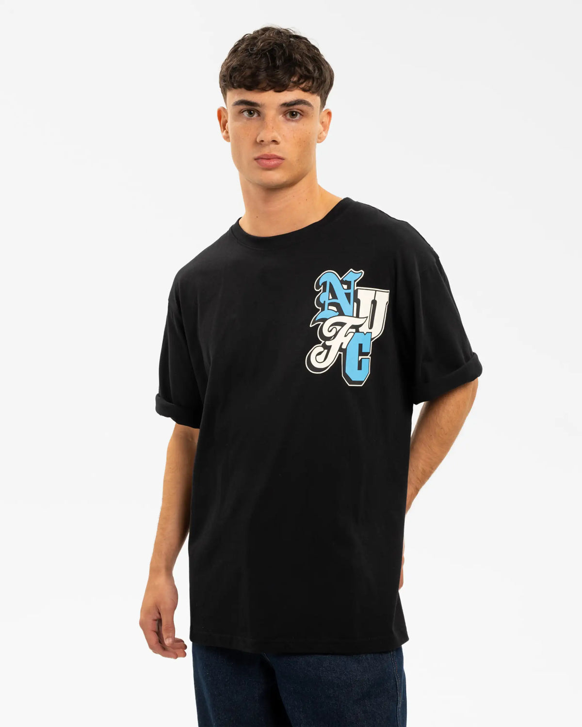 Newcastle United Men's Black NUFC Graphic T-Shirt