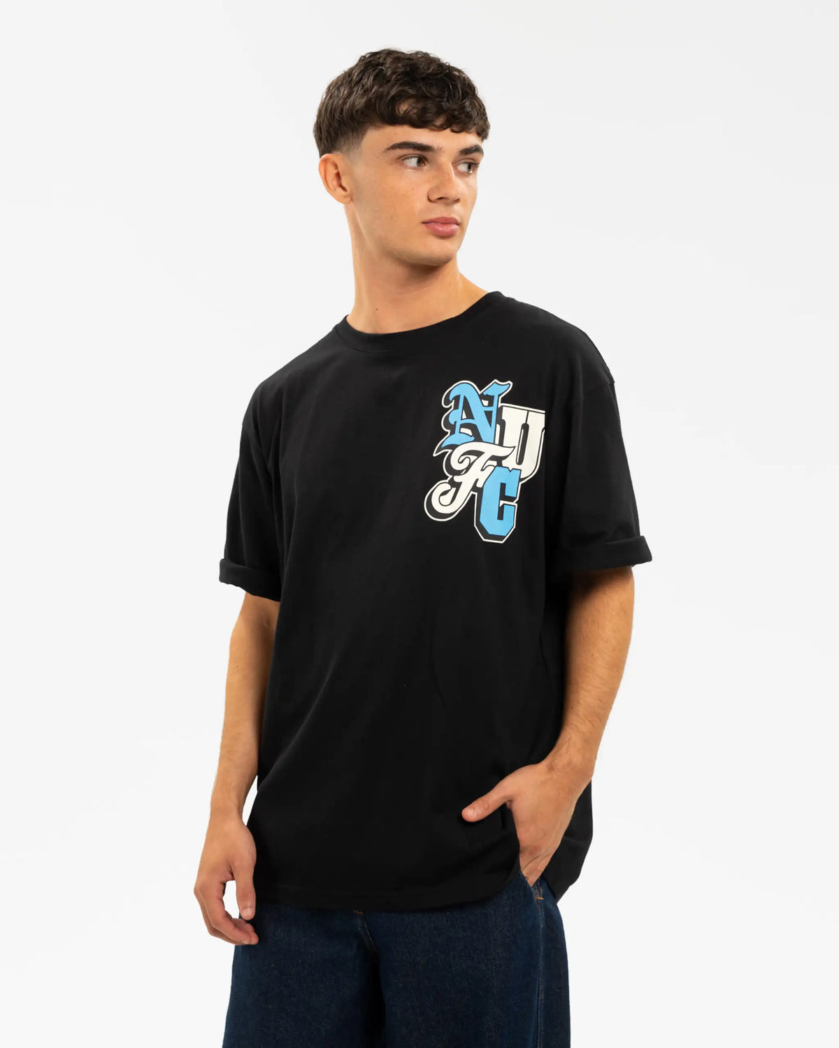 Newcastle United Men's Black NUFC Graphic T-Shirt