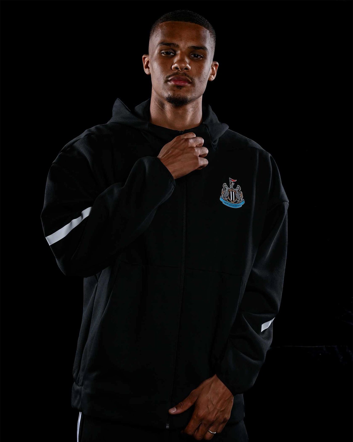 Newcastle United adidas 25/26 Black Anthem Jacket