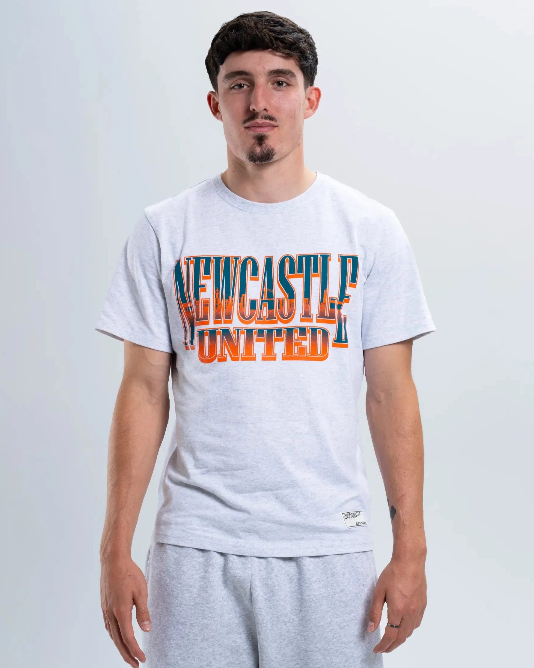 Newcastle United Grey Graphic T-Shirt