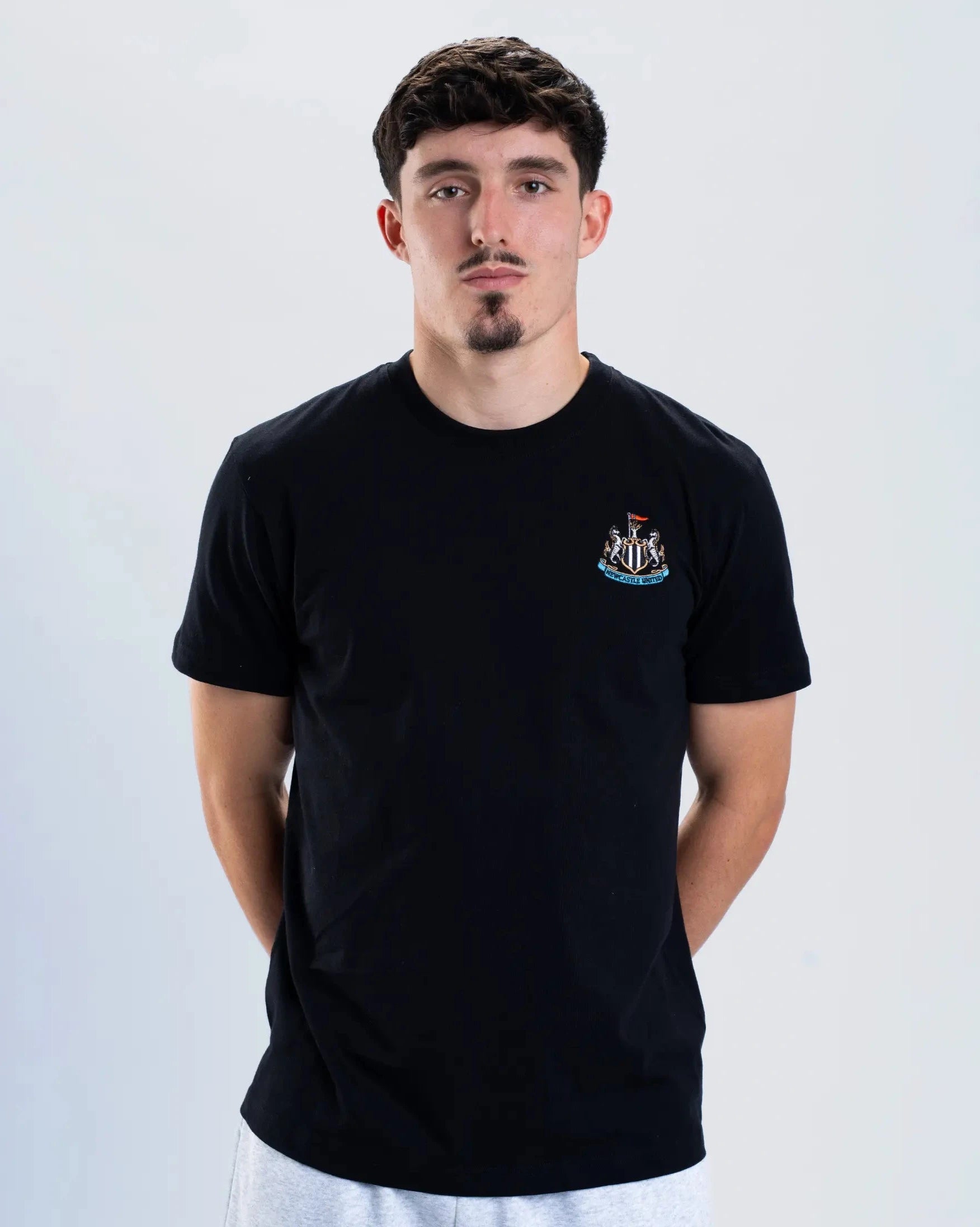 Newcastle United Men's Essentials Range Black T-Shirt