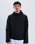 Newcastle United Black Hooded Shower Jacket