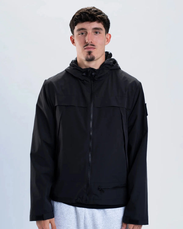 Newcastle United Black Hooded Shower Jacket