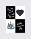 Newcastle United Valentine's Day Card
