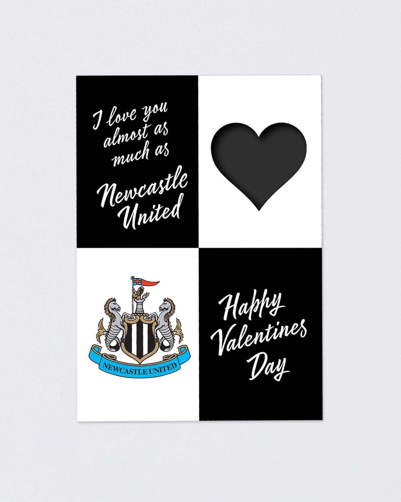 Newcastle United Valentine's Day Card