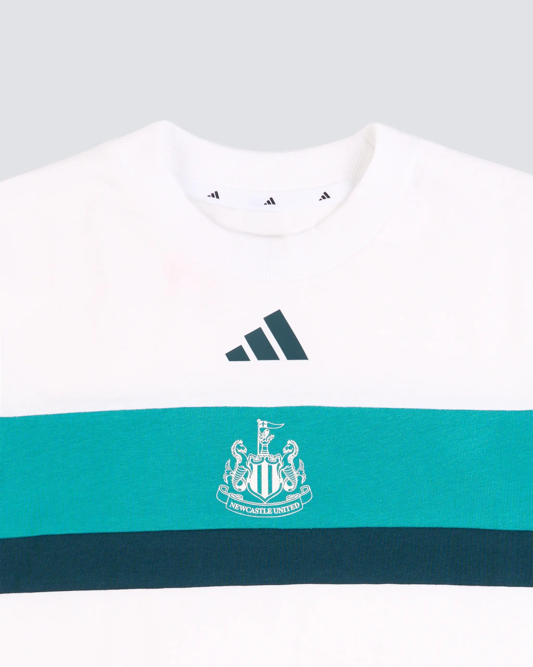 Newcastle United adidas Kid's White and Teal T-Shirt