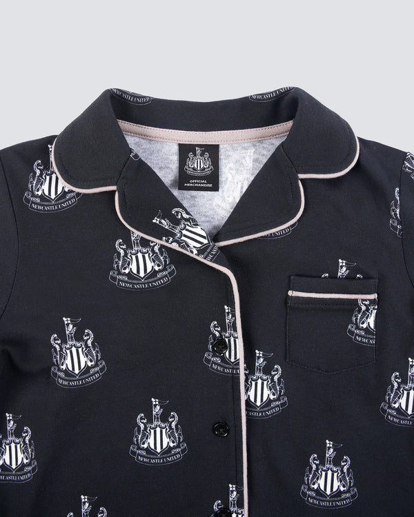 Newcastle United Kid's Black Crest Pyjama Set