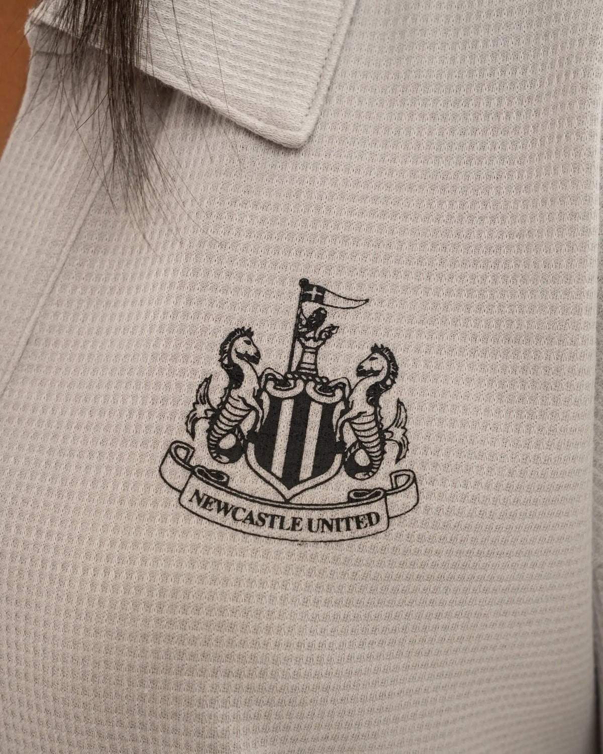 Newcastle United Women's Grey Waffle Long Pyjama Set