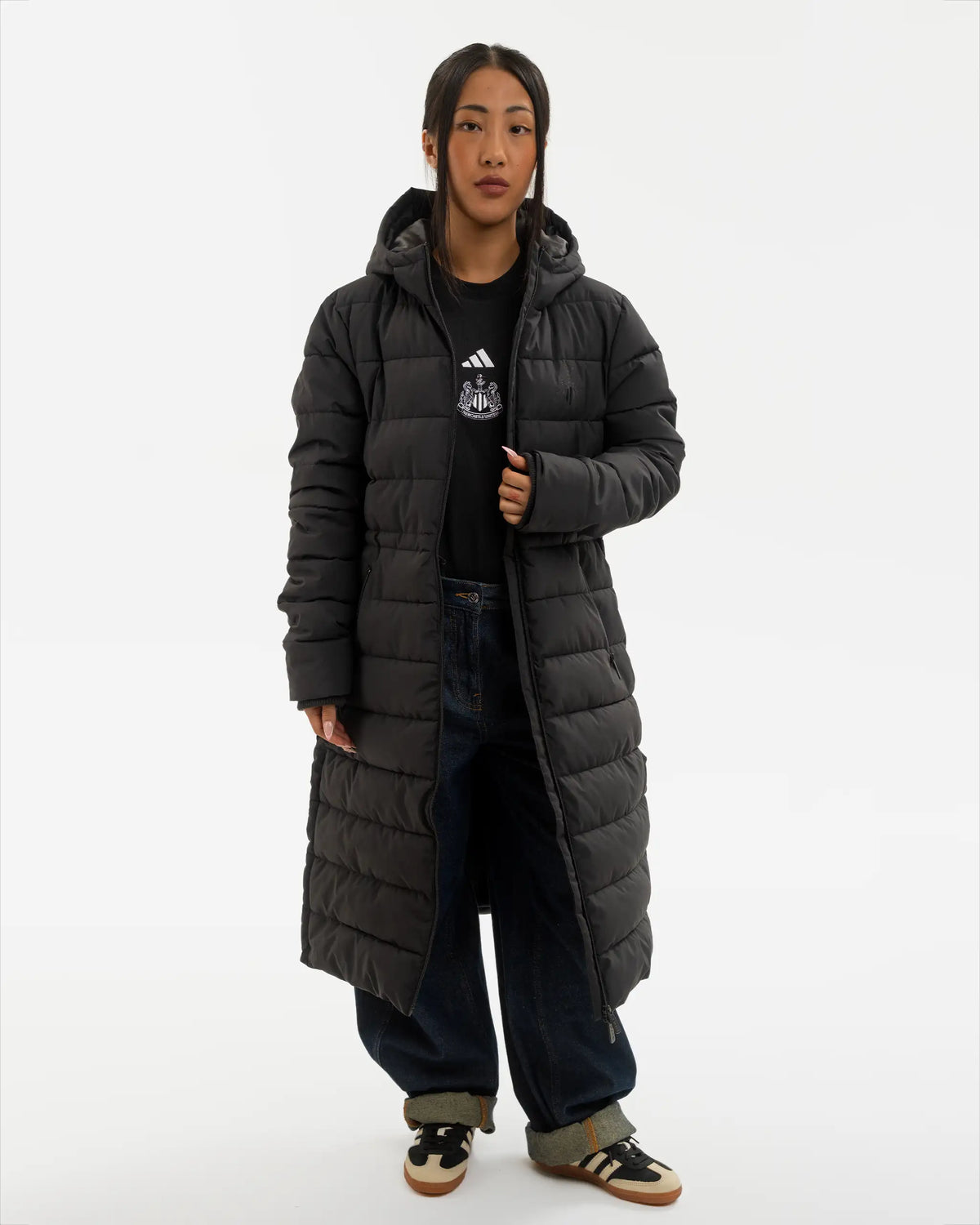 Newcastle United Women's Long Puffer Jacket