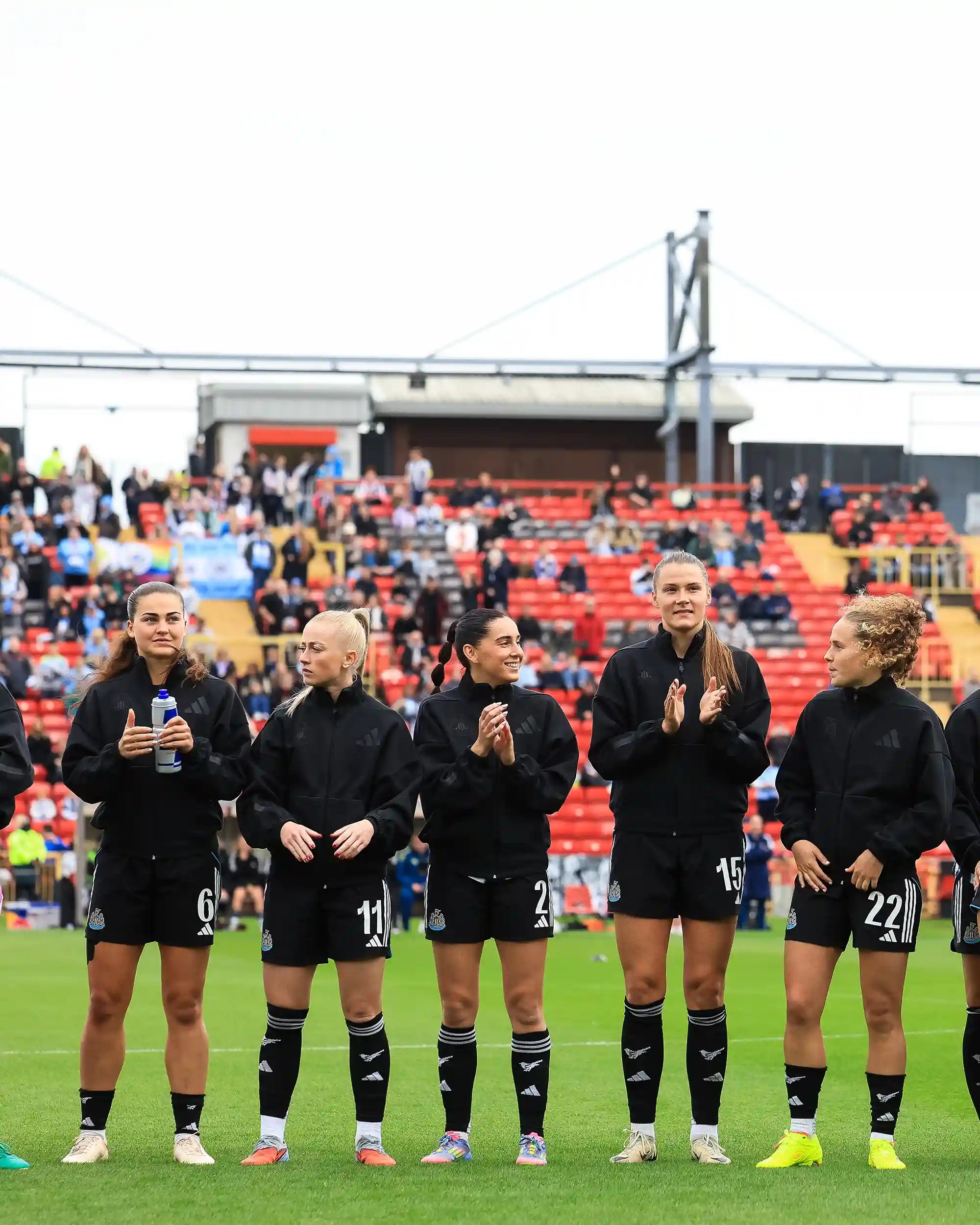 Newcastle United adidas Women's Black Walk Out Jacket