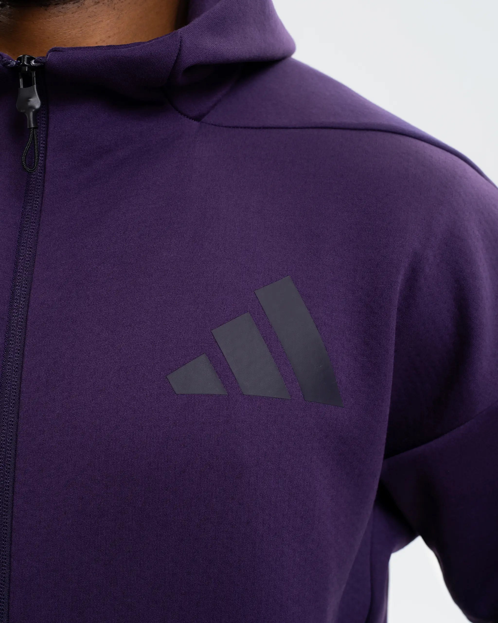 Newcastle United Adidas Z.N.E Men's Plum Zip Up Hoodie