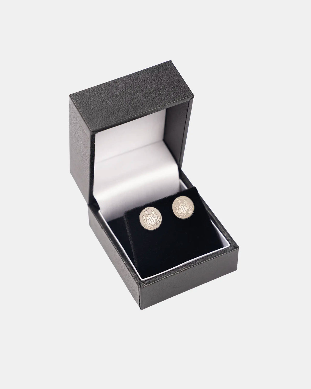Newcastle United Black Plated Stud Earrings
