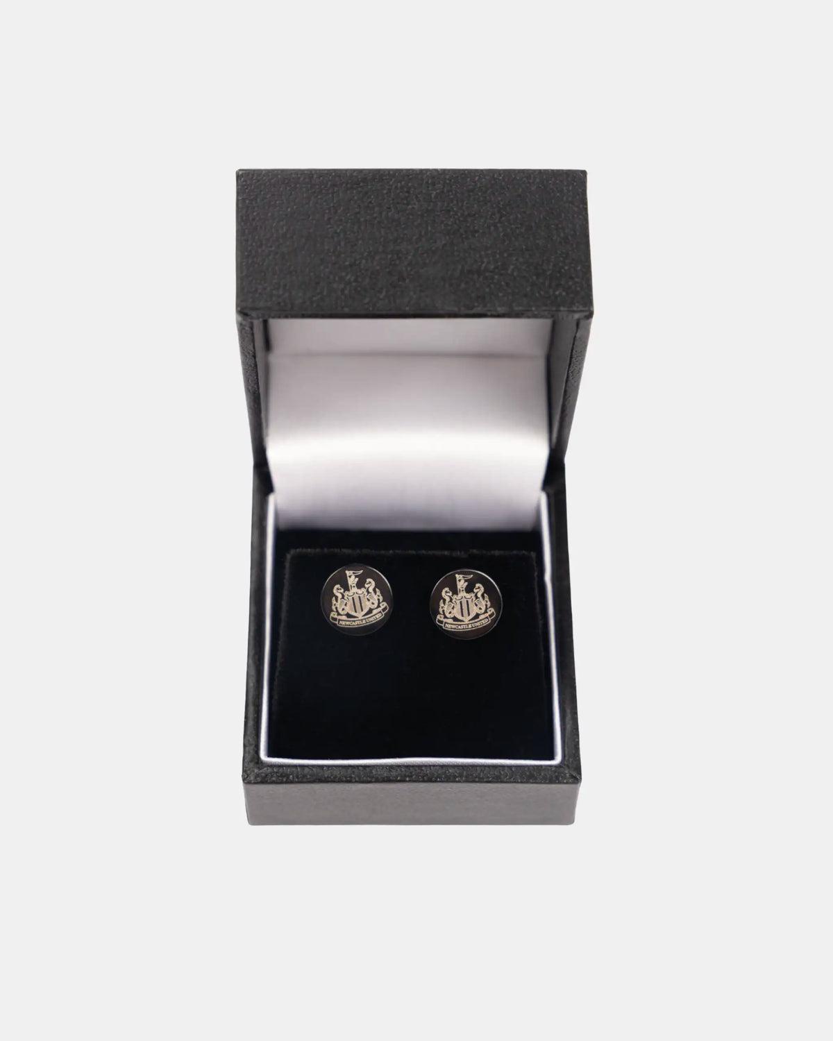 Newcastle United Black Plated Stud Earrings