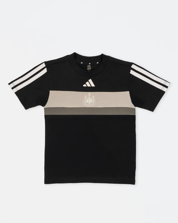 Newcastle United adidas Kids' Black Panel Tee
