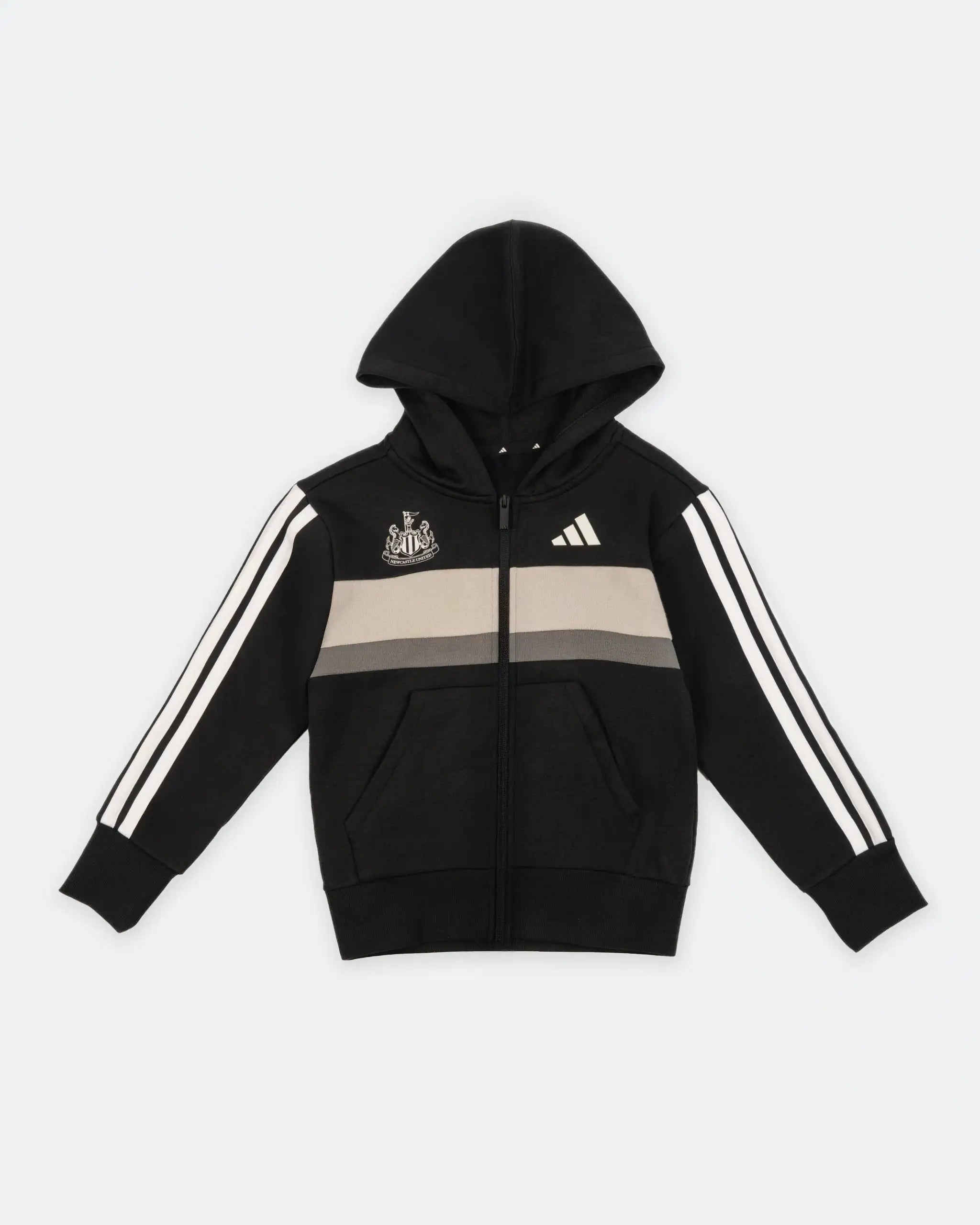 Newcastle United adidas Kids' Black 3-Stripe Tracksuit