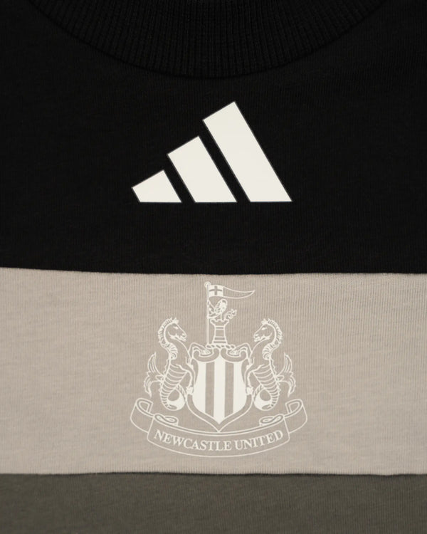 Newcastle United adidas Kids' Black Panel Tee